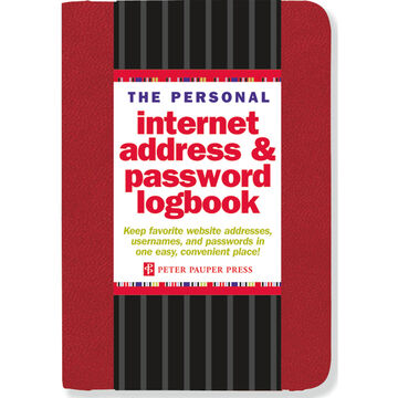 Internet Address & Password Logbook by Peter Pauper Press