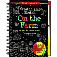 Scratch & Sketch On the Farm Adventure Trace-Along Art Activity Book