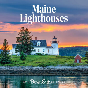 Maine Lighthouses: Down East 2024 Wall Calendar by Editors of Down East