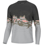 Huk Men's Topo Marsh Graphic Pursuit Long-Sleeve Shirt