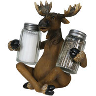 Rivers Edge Moose Holding Salt and Pepper Shaker