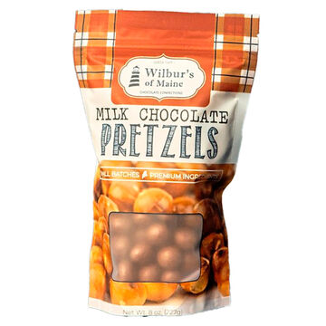 Wilburs of Maine Milk Chocolate Covered Pretzel Balls - Resealable Pouch