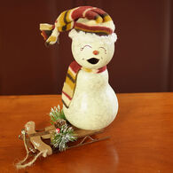 Meadowbrooke Gourds Blizzard Small Girl Snowman Gourd
