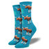 Socksmith Design Womens Moose And A Spruce Crew Sock