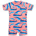 Snapper Rock Swimwear Infant Boys Whale Tail Short-Sleeve Sunsuit