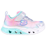 Skechers Toddler Girls' Flutter Heart Lights - Simply Love Athletic Shoe