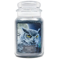 Village Candle Large Glass Jar Candle - Wizard's Owl