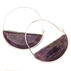 Scout Curated Wears Womens Stone Prism Hoop - Amethyst/Silver