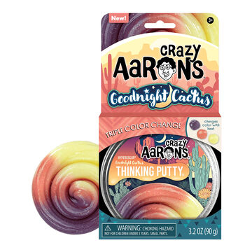 Crazy Aarons Hypercolor Goodnight Cactus Thinking Putty - 3.2 oz.