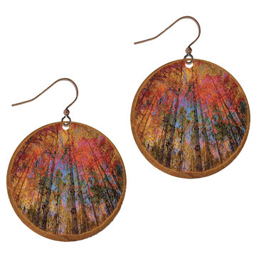 Illustrated Lights Womens DC Designs Round Earring