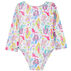 Flap Happy Toddler Girls Charlie Rashguard Long-Sleeve Swimsuit