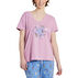 Life is Good Womens Butterfly and Floral Compass Snuggle Up Relaxed Sleep Vee T-Shirt
