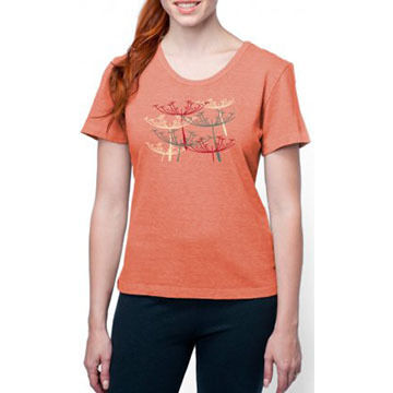Earth Creations Womens Fly Away Better Than Before Scoop Short-Sleeve T-Shirt