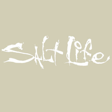 Salt Life Signature Small Decal - White