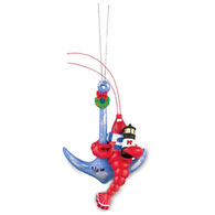Cape Shore Resin Lobster On Anchor Ornament