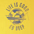 Life is Good Mens Watercolor Go Deep Crusher Short-Sleeve T-Shirt