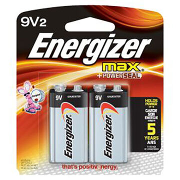 Energizer MAX 9 Volt Battery - 2 Pk.