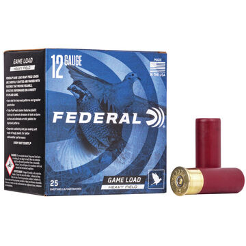 Federal Game Load Upland Heavy Field 12 GA 2-3/4 1-1/8 oz. #7.5 Shotshell Ammo (25)