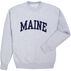 A.M. Mens Maine Arch Design Long-Sleeve Crew Neck Sweatshirt
