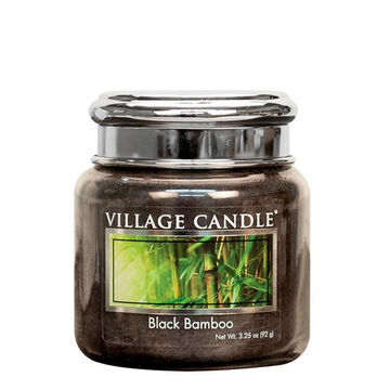 Village Candle Petite Glass Jar Candle - Black Bamboo