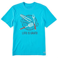 Life is Good Men's Life is Grate Crusher Short-Sleeve T-Shirt