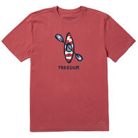 Life is Good Men's Freedom Kayak Crusher Short-Sleeve T-Shirt
