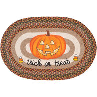 Capitol Earth Trick or Treat Oval Patch Braided Rug