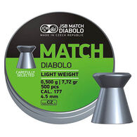 JSB Match Diabolo Green Match Light Weight 177 Cal. 4.5mm 7.33 Grain Air Gun Pellet (500)