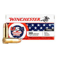 Winchester USA Target Pack 38 Special 130 Grain FMJ Handgun Ammo (50)