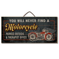 Highland Home Motorcycle Slatted Pallet Wood Sign