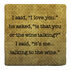 Paisley & Parsley Designs I Love You Marble Tile Coaster