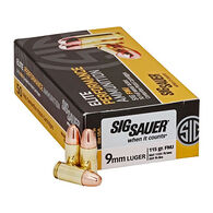 SIG Sauer Elite Performance 9mm 147 Grain FMJ Pistol Ammo (50)