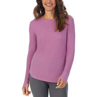 Cuddl Duds Women's Stretch Thermal Crew Neck Base Layer Top
