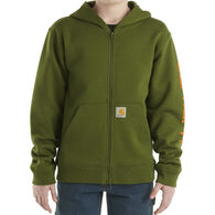 Carhartt Boy's Full-Zip Logo Long-Sleeve Sweatshirt