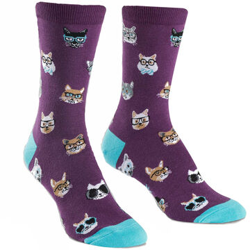 Sock It To Me Womens Smarty Cats Sock