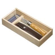 Opinel No.8 Folding Knife / Wooden Box Combo
