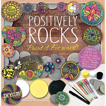 Positively Rocks: Paint It Forward Rock Painting Kit by Editors Of Thunder Bay Press