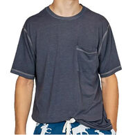 Lazy One Men's Pocket Short-Sleeve PJ T-Shirt