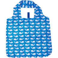 Rockflowerpaper Whales Blue Reusable Blu Bag