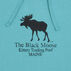 Original Design Womens Kittery Trading Post Black Moose Hooded Sweatshirt