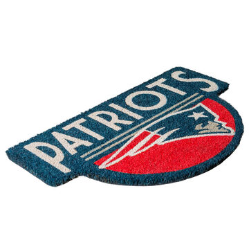 Evergreen New England Patriots Shaped Coir Doormat