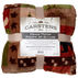 Carstens Inc. Patchwork Lodge Plush Sherpa Fleece Throw Blanket