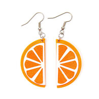 Winter Hill Jewelry Women's Orange Slice Dangle Earring