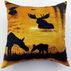 Moosehead Balsam Fir 5 x 5 Sunset Moose Pillow