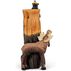 Big Sky Carvers Bearfoots Bear and Moose Bud Vase Figurine