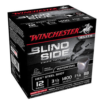 Winchester Blind Size 12 GA 3-1/2 1-5/8 oz. BB Shotshell Ammo (25)