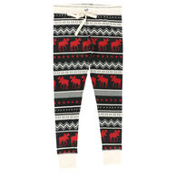 Lazy One Women's Cabin Moose Legging Pajama Pant