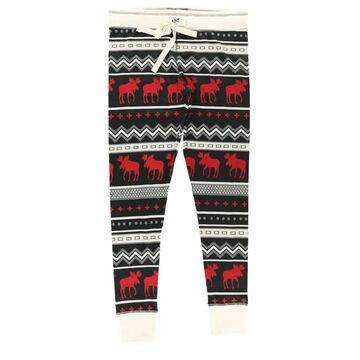 Lazy One Womens Cabin Moose Legging Pajama Pant