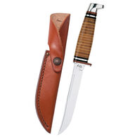 Case Leather 5" Utility Hunter Fixed Blade Knife