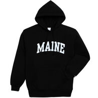 A.M. Men's Heavyweight Maine Arch Design Long-Sleeve Hooded Sweatshirt